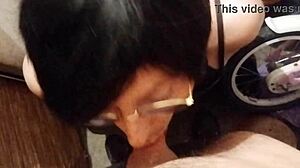 Tranny slut offers free blowjob in basement as whore from Poland contrasts with twins roleplay