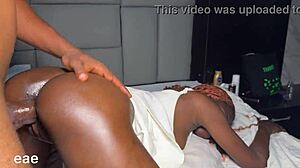 I feel so slutty taking this aggressive fuck from big black cock in missionary doggystyle and riding positions