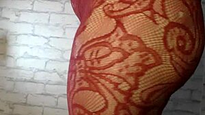 cheating wife with big boobs and hairy wet pussy starts teasing in lingerie for her cuckold husband