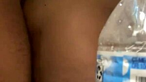 Provocative ebony fat ass takes creampie in black big ass action