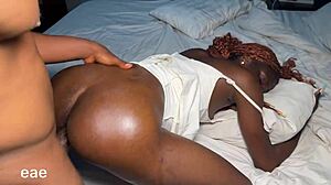 I feel so slutty taking this aggressive fuck from big black cock in missionary doggystyle and riding positions