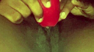 Seductive black crossdresser explores ftm fantasies in homemade transsexual session