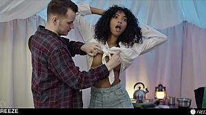 hot teen 18+ magically freezes so bestie can give her the best squirting orgasms trailer!