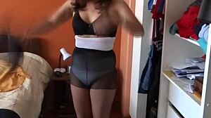 Raw Stepson Masturbates Watching Touching My Big Tits Cumshots