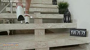 Pregnant Elisa Santos Craves Intense Double Penetration From 4 Big Cocks With Pussy Creampie