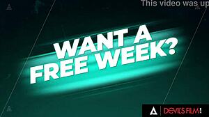 Hot trans blonde Izzy Wilde gets her ass fucked hard while babysitting in deepthroat doggystyle action.