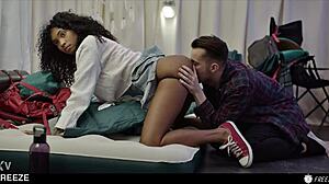 hot teen 18+ magically freezes so bestie can give her the best squirting orgasms trailer!