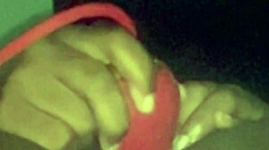 Seductive black crossdresser explores ftm fantasies in homemade transsexual session