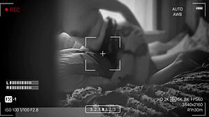 Cheating wife caught on hidden camera masturbating with dildo and handjob in homemade sex tape while husband away