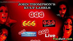 Is there anything more provocative than using an old mouth as a golden shower urinal in high definition fetish play?