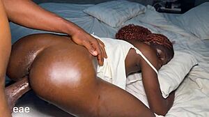 I feel so slutty taking this aggressive fuck from big black cock in missionary doggystyle and riding positions