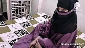 Horny Indian Muslim Wife In Hijab Takes Rough Creampie From Husband In Homemade Action