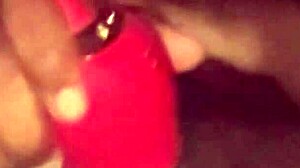 Seductive black crossdresser explores ftm fantasies in homemade transsexual session