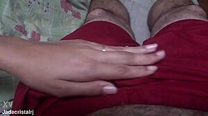 Husband leaves for work and friend arrives to have fun