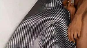 arab babe in hijab gives sloppy deepthroat blowjob to big black cock