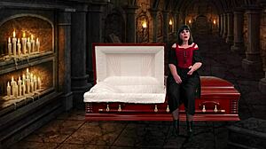 Granny Vampyra Strapon Stroking Leads To Intense Orgasms