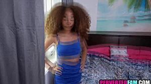 Ebony teen 18+ offers stepbrother her body in exchange for silence