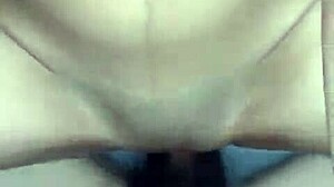 Asian slut cheats on boyfriend after party with blowjob riding and double cum on tits