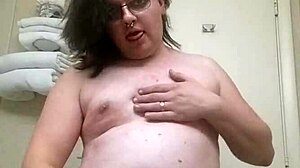 Tranny Strip Tease with Panties and Teasing Moves