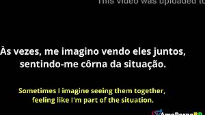 Blonde milf with big tits and ass gets blowjob from Brazilian in cuckquean fantasy