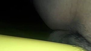 Wife cums hard riding massive dildo in vagina