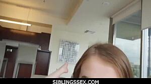 siblingssex desperate teen stepsis pleads stepbro to stay silent