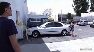 Cougar Lady Sucks Random Dude's Cock In Hotel Room