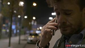 Spitroasted euro enjoys interracial threeway with blowjob creampie action