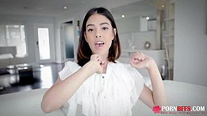 Xeena Mae Natalie Brooks Melody Parker Harmony Wonder ride and bend over in best friend pact cumshot group.