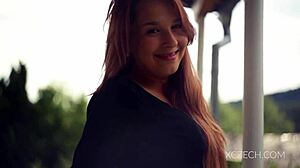 amazing teen 18+ is playing solo with legs spread