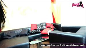 German Latina student pays for piano lessons with intense anal sex session involving gapes and cum.