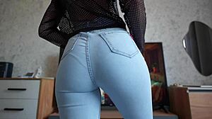 Jeans Face Sitting Pov With Perfect Ass Worship