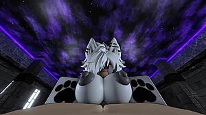 Hey, I'm pounding my hot furry Roblox slut in rough cowgirl and doggystyle sex.