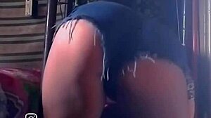 that hot girl is dancing and shaking