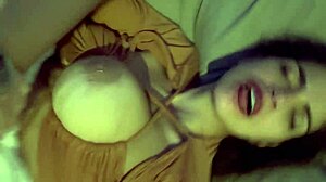 Hard sex after the bar with big tits couple?