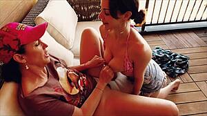 Redneck Lesbians Explore Shaved Pussy Licking in Taboo Roleplay