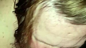 Milf rides foot while sucking huge cock