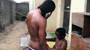 All Neighbors Left for Work So Invited IG Influencer Home for Outdoor Pussy Fucking with Best Friend. Big Black Cock Pounds Big Tits Bbw in Ass Worship Session.