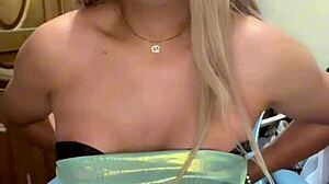 Rica Transexual Displays Tattoos and Creamy Release