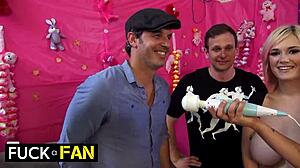 Dirty-Talking Blonde Babe Tory Lane Milks Huge Spanish Dick with Blowjob and Doggystyle Action in European Group Scene