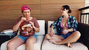 Redneck Lesbians Explore Shaved Pussy Licking in Taboo Roleplay