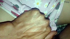 Teen finally receives wet cum facial after rough anal sex