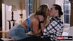 hot big tit blonde milf lolly dames seduces neighbor jay romero for quick fuck using juicy big tits