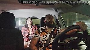 o cowboy grabs nicoly mattos for double penetration in her pussy and ass