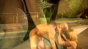 beautiful blonde milf gets fucked outdoors with heels on and facial cumshot