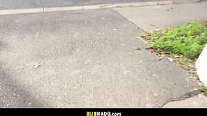 Brit Babe With Bubble Butt Takes Fat Dick In Blowjob Deepthroat And Pov Cumshot Outdoor Scene