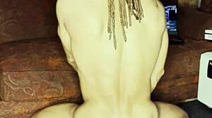 Lvory white is pounding my hole with huge toys and gaping