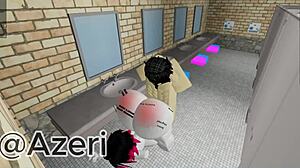 I fuck my friend in a public bathroom like roblox adventure 😏