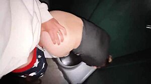 Sweaty Dirty Wet Sex in Public Carnival Toilet Twice with Rough Big Cock Wife