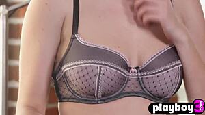 Perfect-Titted Teen Secretary Skye Blue Feels Liberated Posing Naked After Office Day